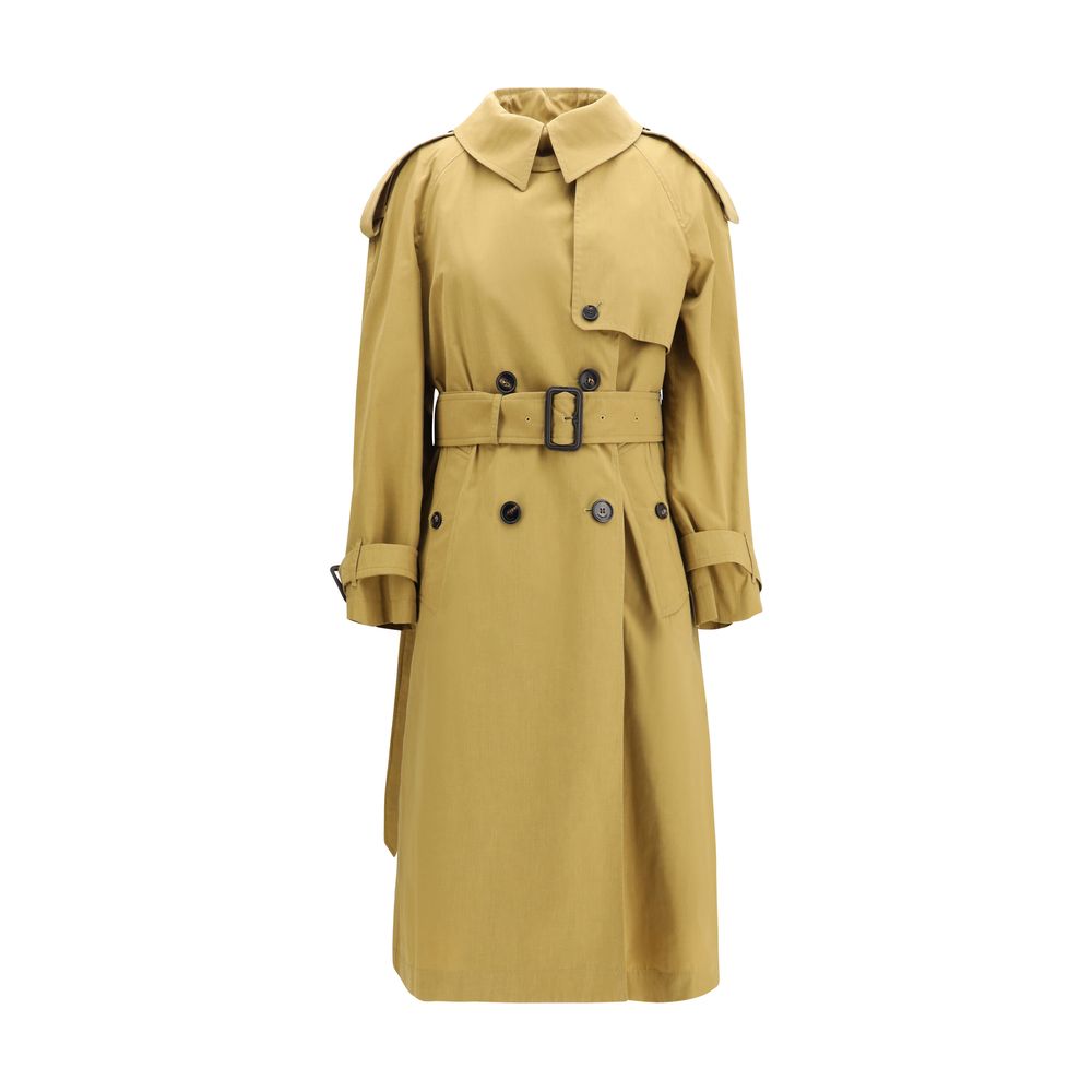 Burberry Beige Polyester Trench Coat - Luxe Nova