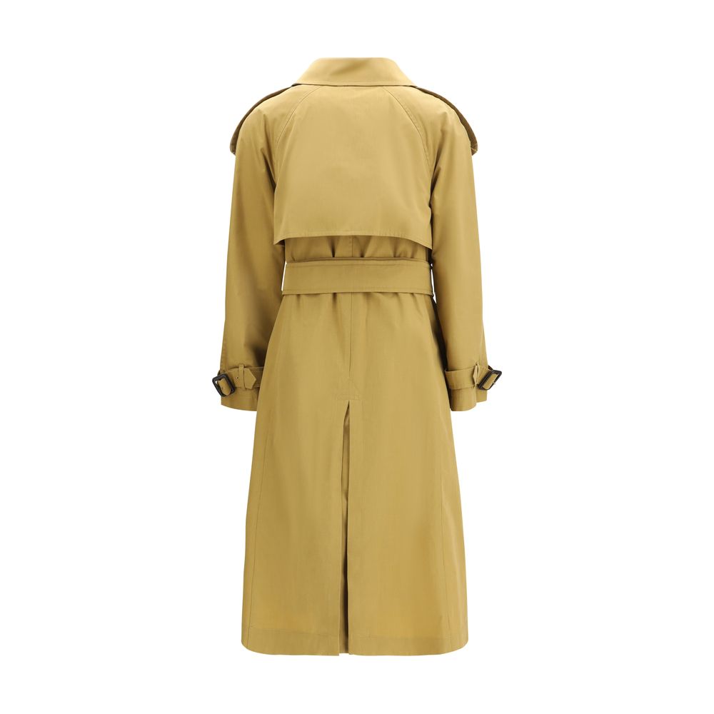 Burberry Beige Polyester Trench Coat - Luxe Nova
