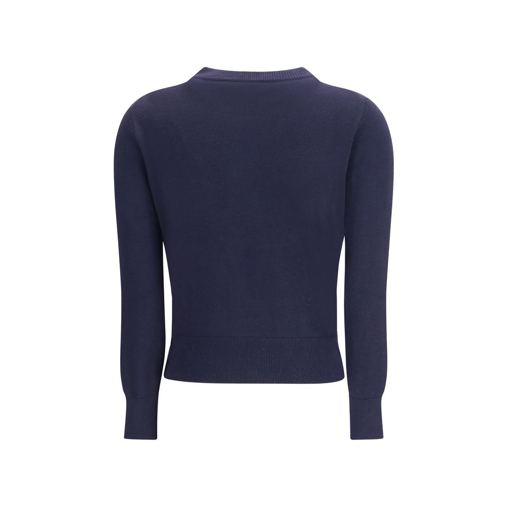 Ami Paris Blue Wool Cardigan - Luxe Nova