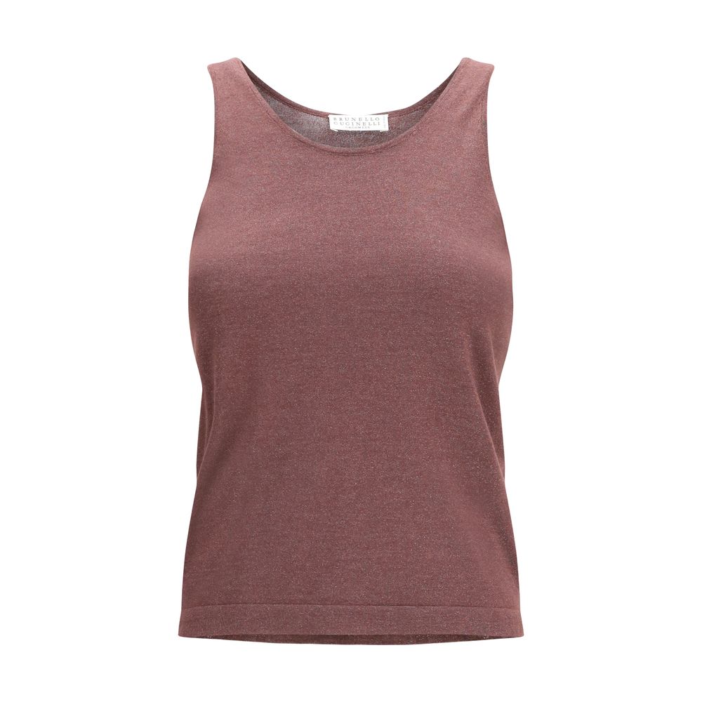 Brunello Cucinelli Bordeaux Cashmere Top - Luxe Nova