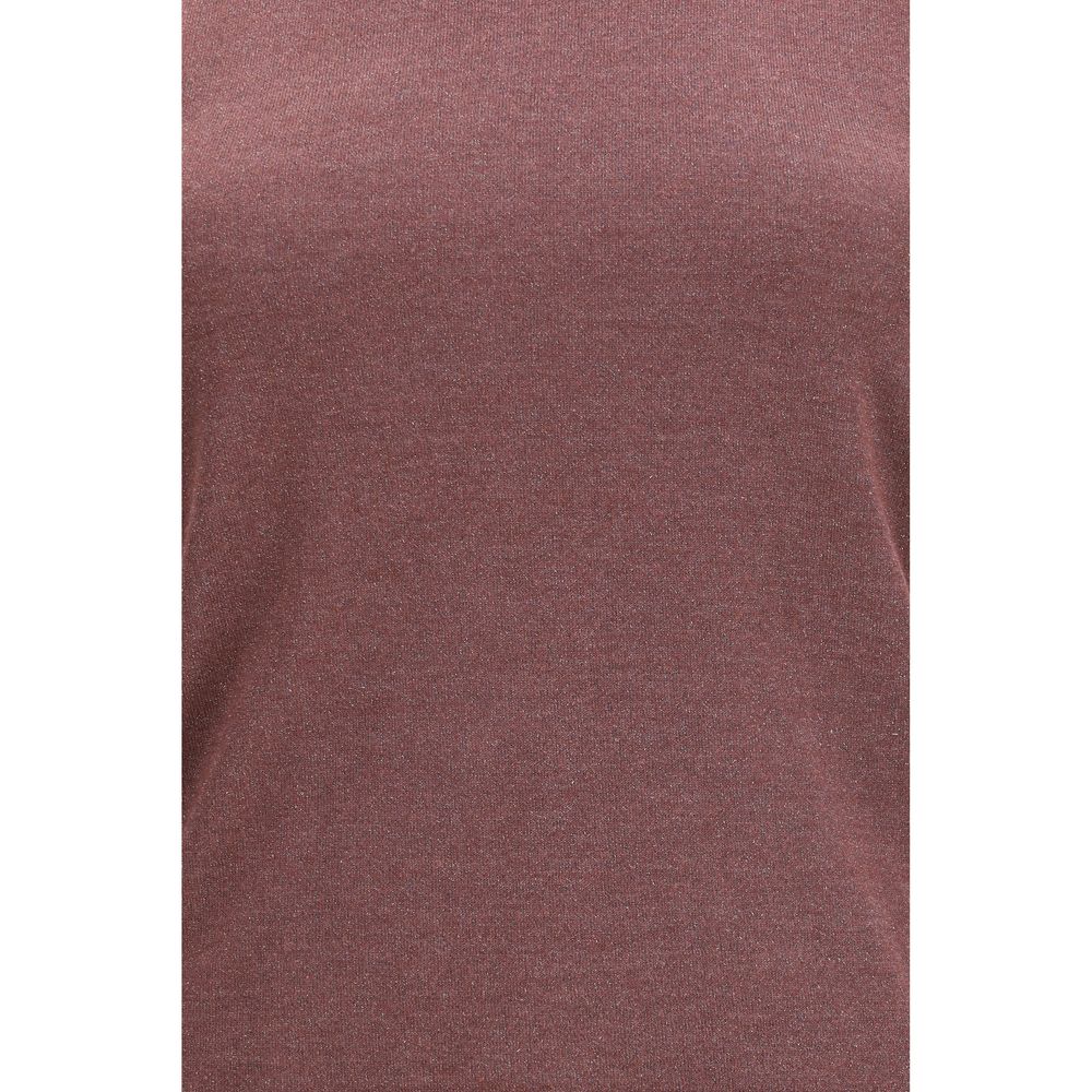 Brunello Cucinelli Bordeaux Cashmere Top - Luxe Nova