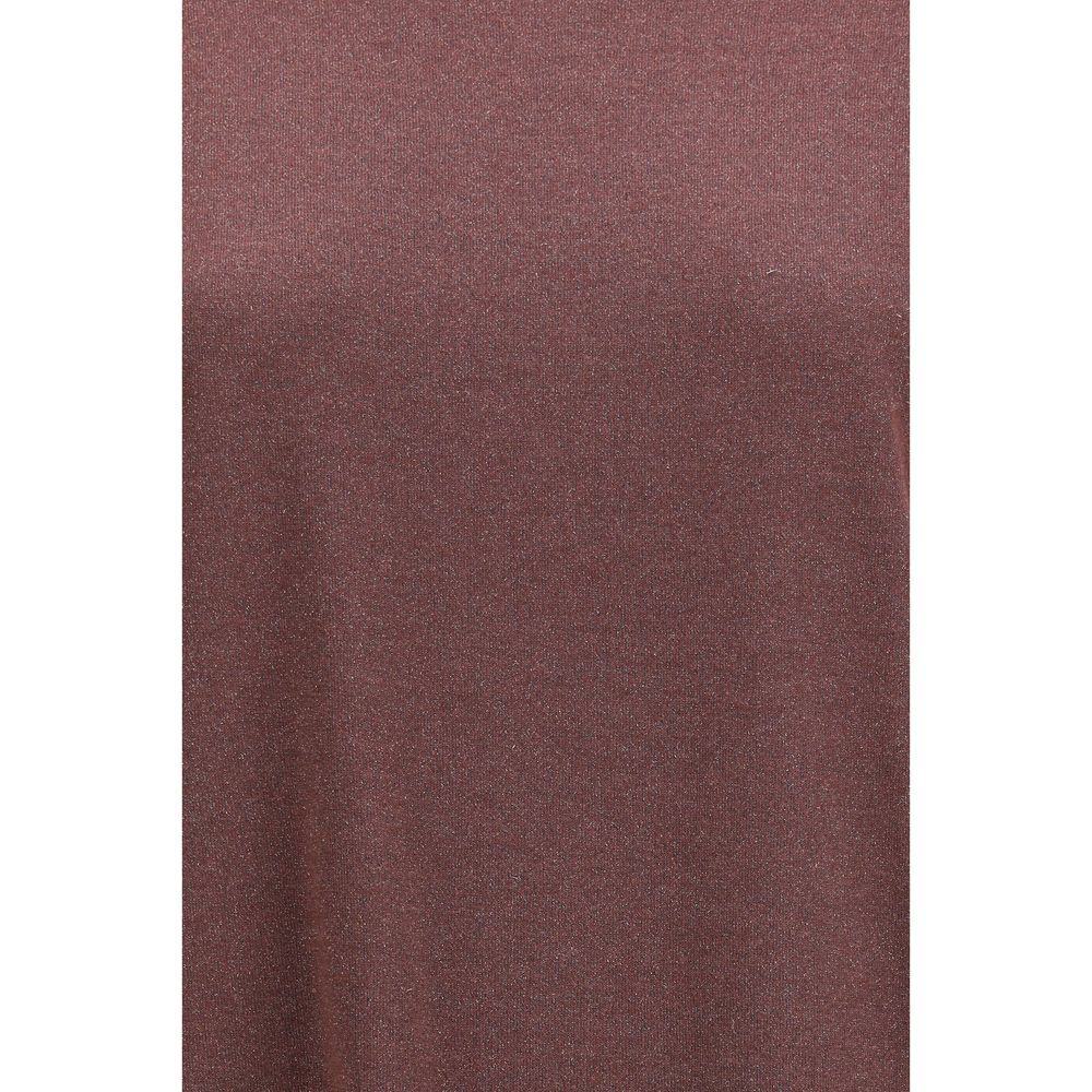 Brunello Cucinelli Bordeaux Nylon T-Shirt - Luxe Nova
