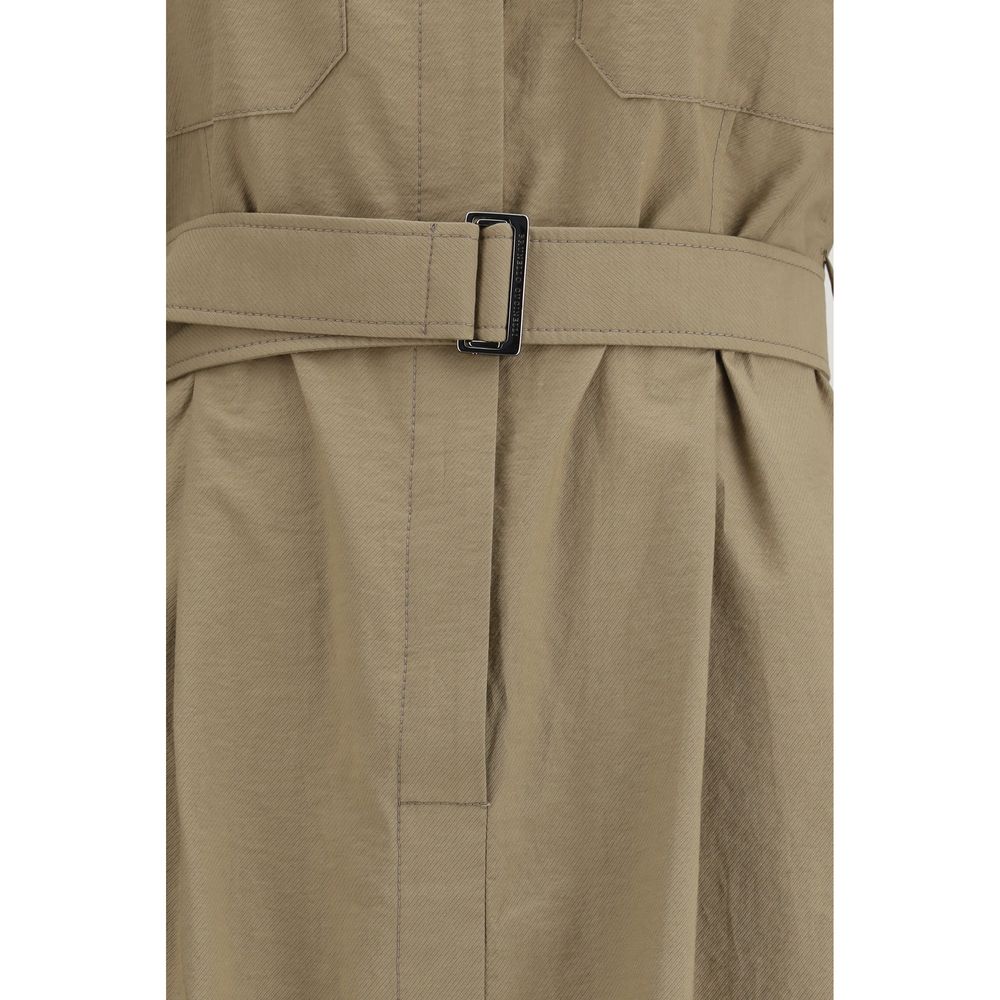 Brunello Cucinelli Beige Cotton Casual Dress - Luxe Nova