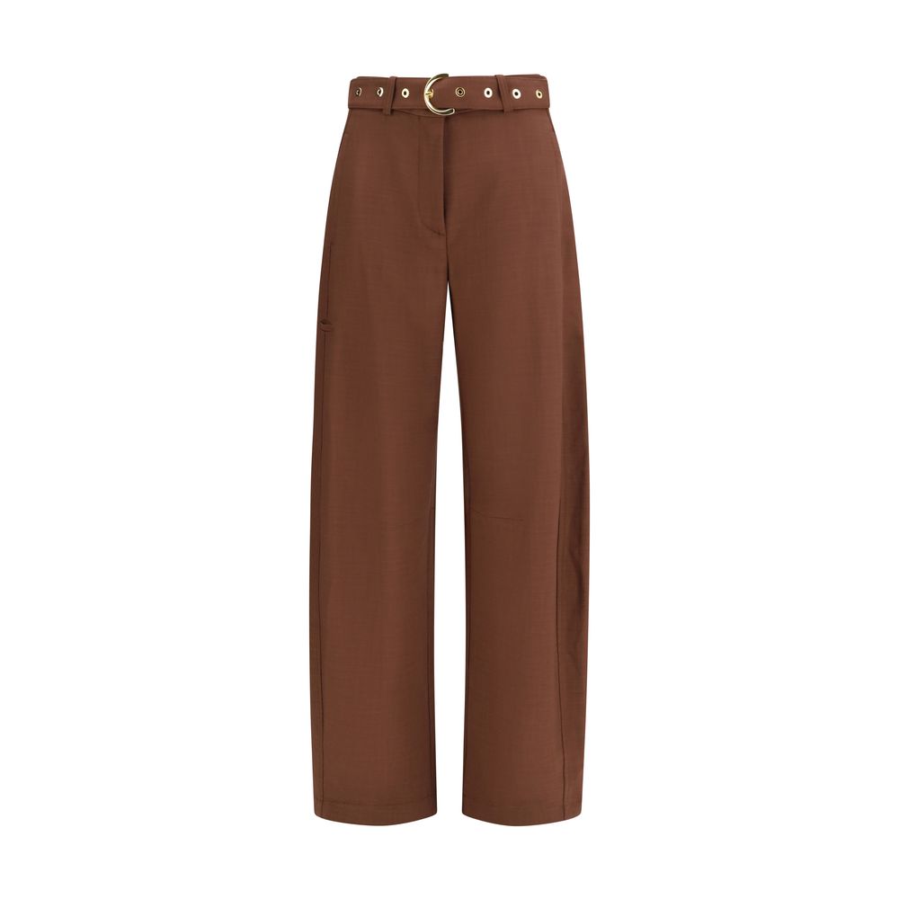 PINKO Brown Viscose Casual Pants - Luxe Nova