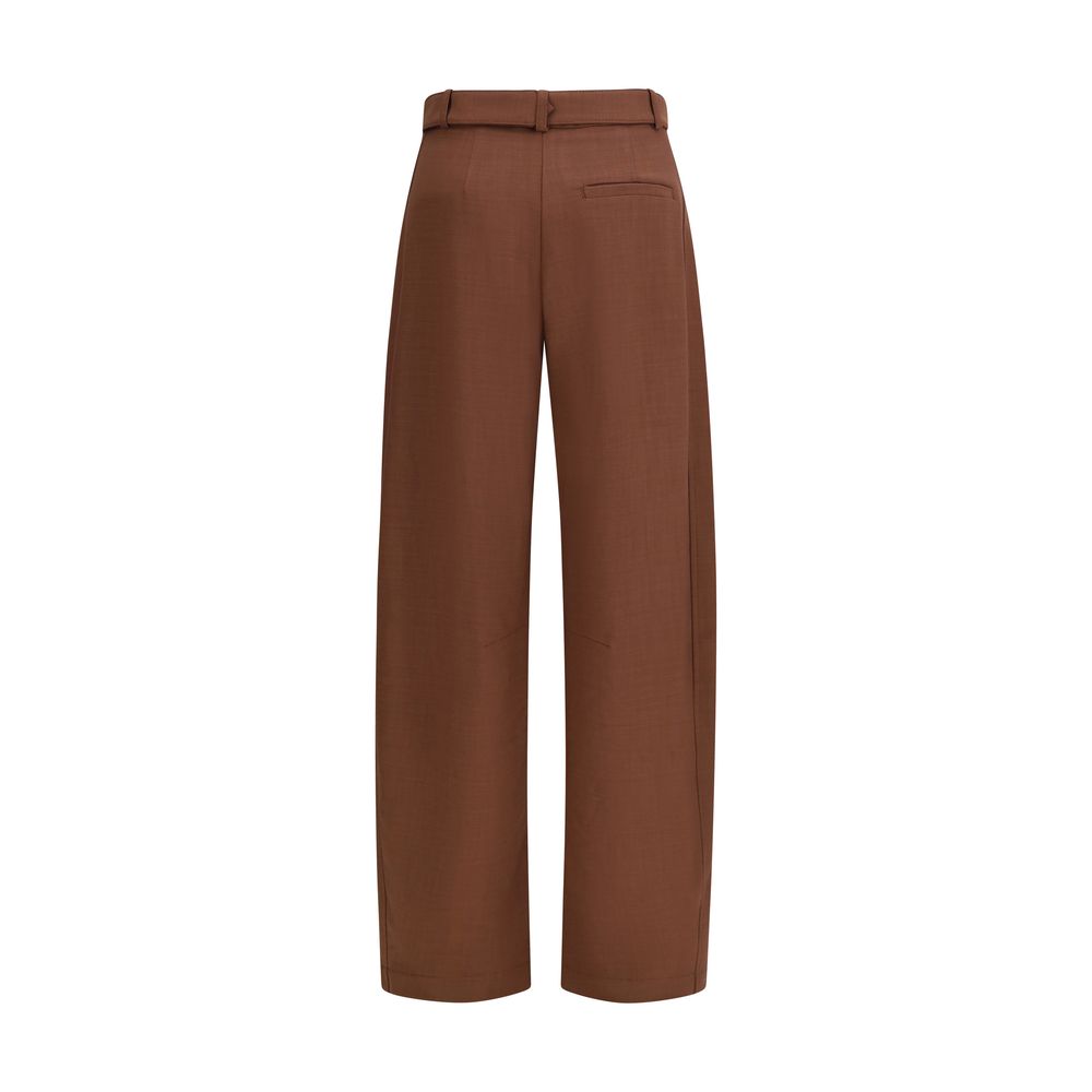 PINKO Brown Viscose Casual Pants - Luxe Nova