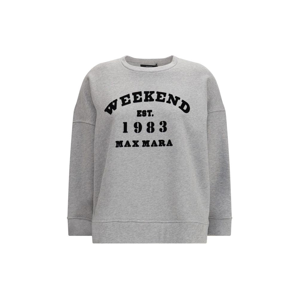Max Mara Gray Cotton Sweatshirt - Luxe Nova