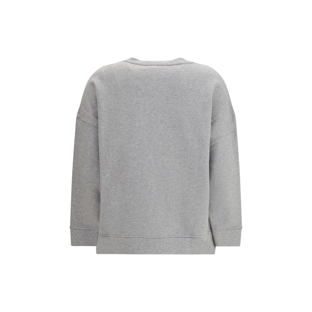 Max Mara Gray Cotton Sweatshirt - Luxe Nova