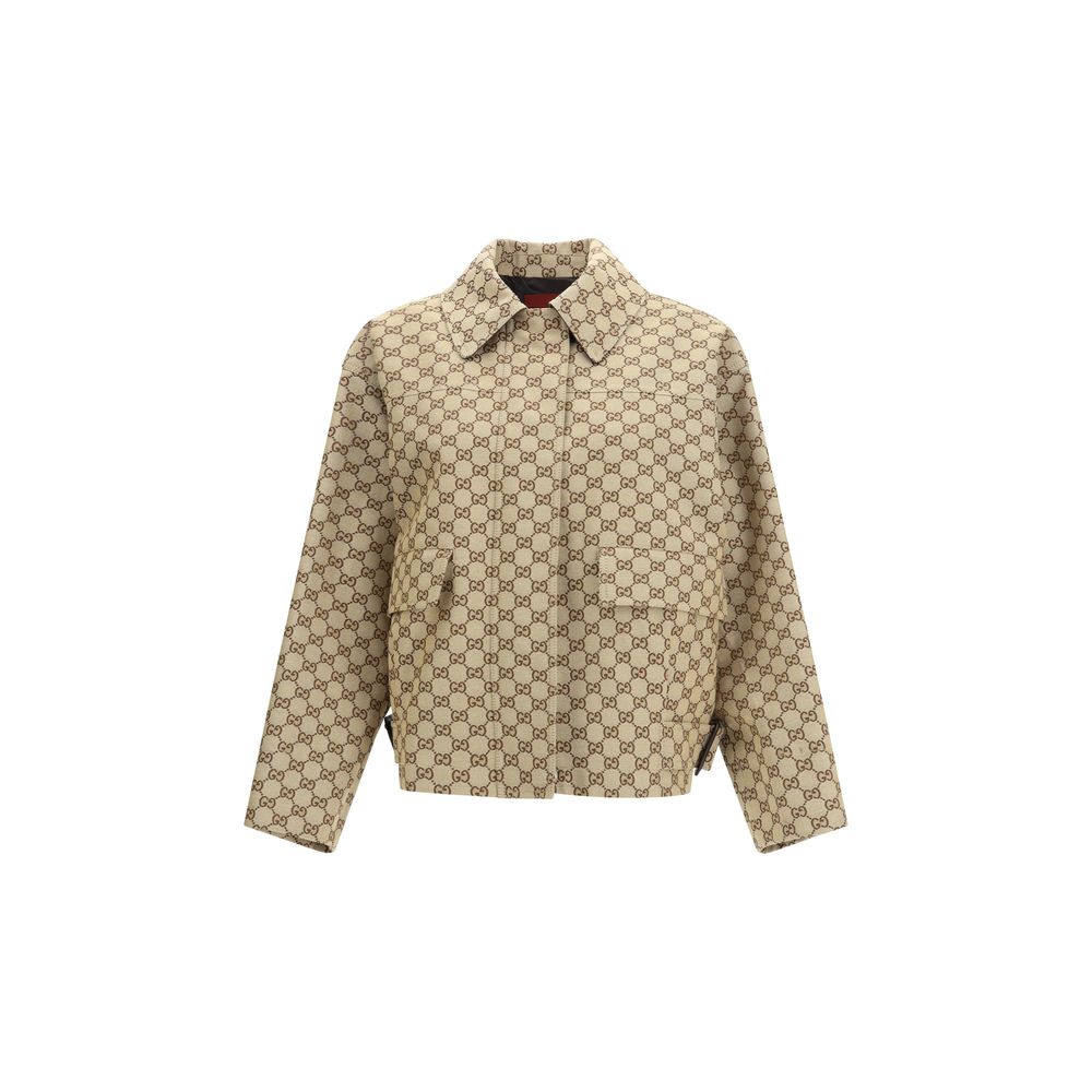 Gucci Beige Cotton Bomber - Luxe Nova