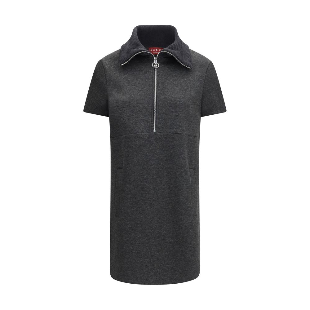 Gucci Gray Cotton Casual Dress - Luxe Nova