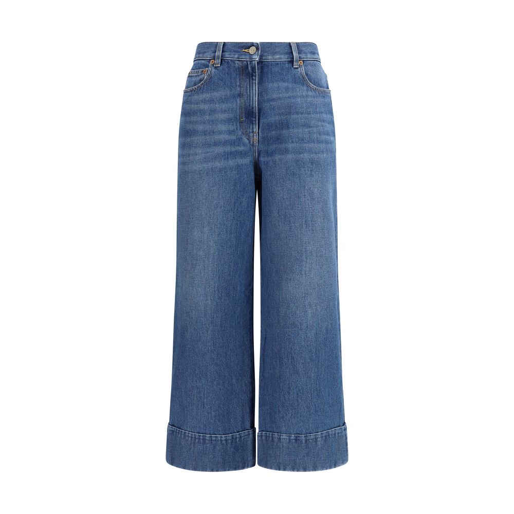 Valentino Blue Cotton Jeans Denim - Luxe Nova
