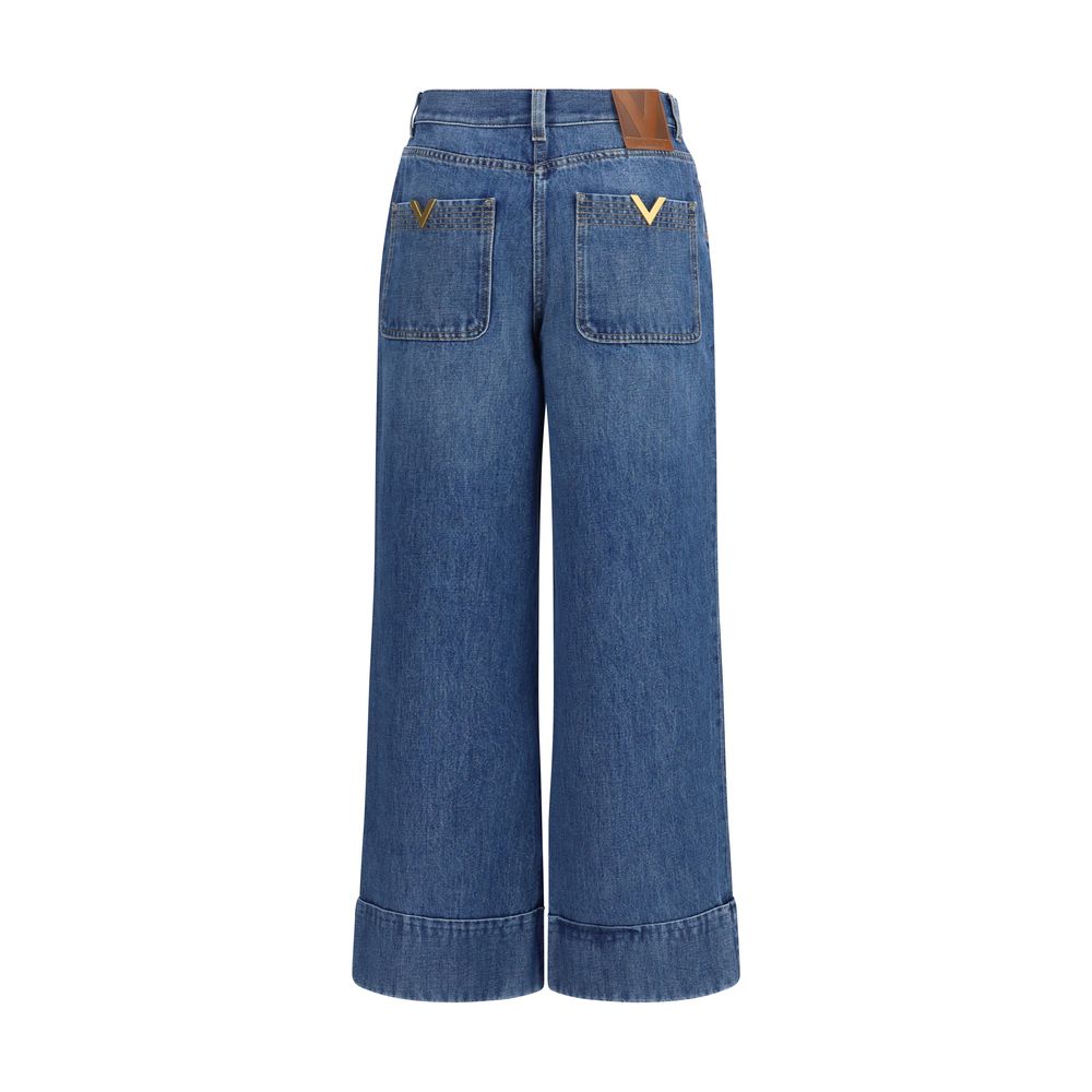 Valentino Blue Cotton Jeans Denim - Luxe Nova