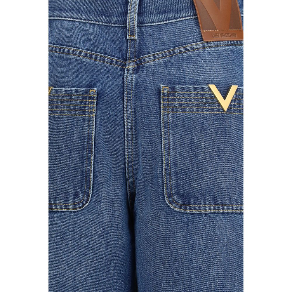 Valentino Blue Cotton Jeans Denim - Luxe Nova