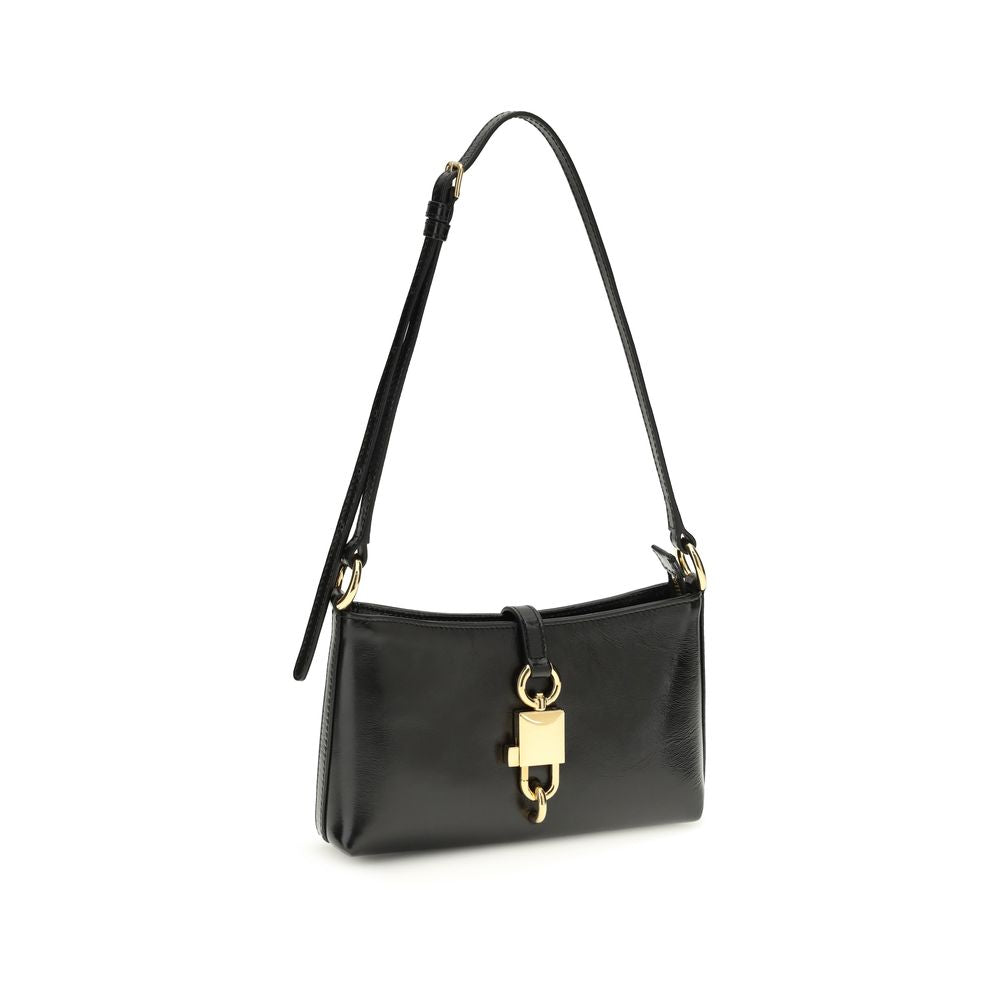 Dolce & Gabbana Black Calf Leather Bos Taurus Shoulder Bag - Luxe Nova