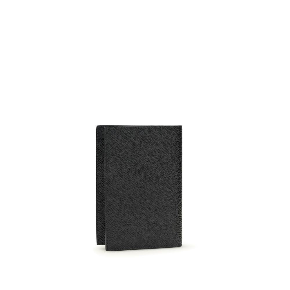 Dolce & Gabbana Black Calf Leather Bos Taurus Wallet - Luxe Nova