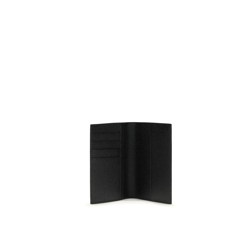 Dolce & Gabbana Black Calf Leather Bos Taurus Wallet - Luxe Nova