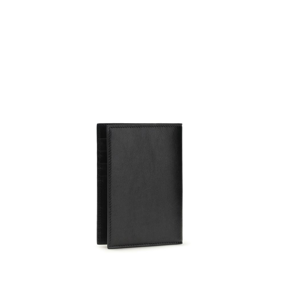 Dolce & Gabbana Black Calf Leather Bos Taurus Wallet - Luxe Nova