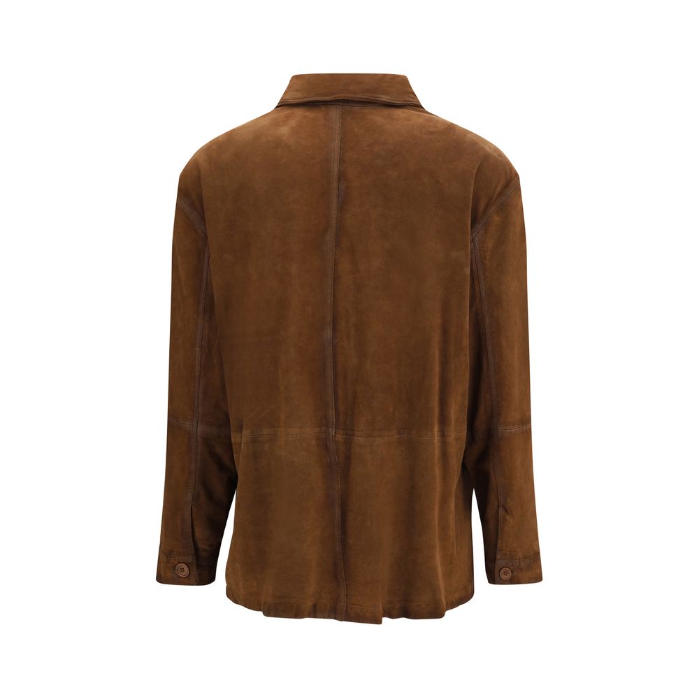 P.A.R.O.S.H. Brown Goatskin Coat - Luxe Nova