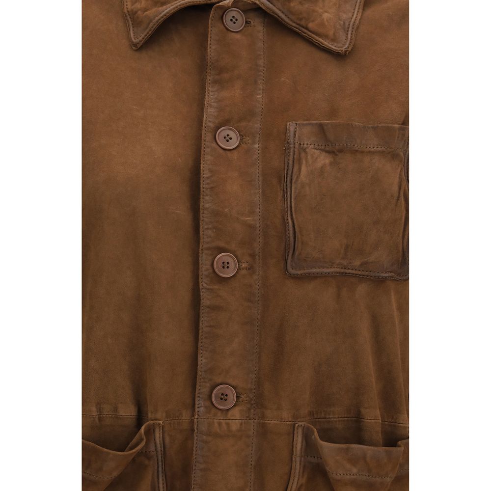 P.A.R.O.S.H. Brown Goatskin Coat - Luxe Nova