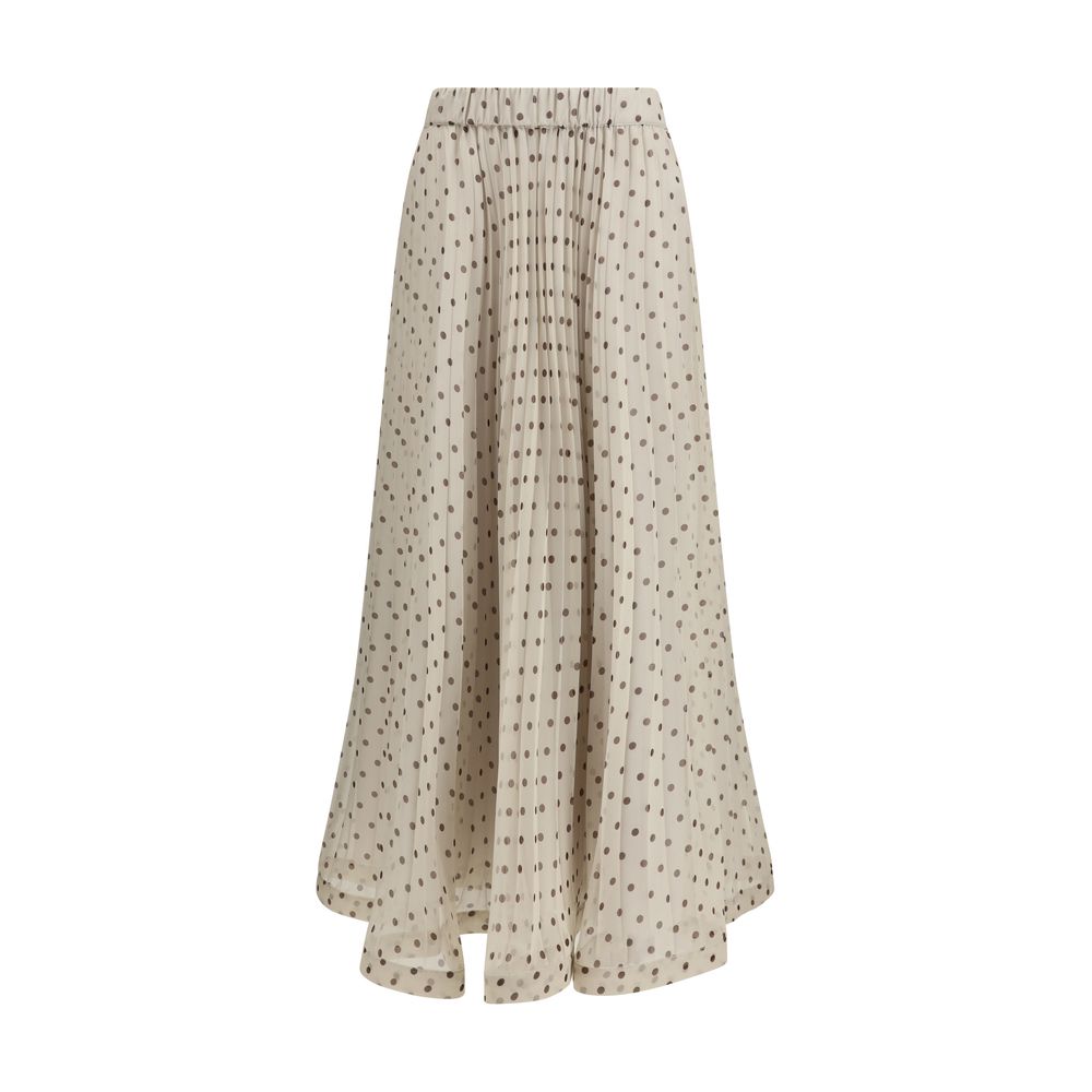 P.A.R.O.S.H. Beige Polyester Long Skirt - Luxe Nova