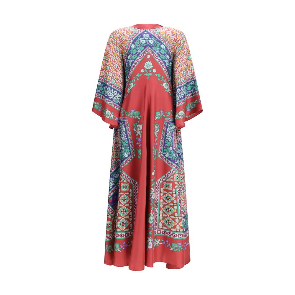 La Double J Multicolor Silk Casual Dress - Luxe Nova