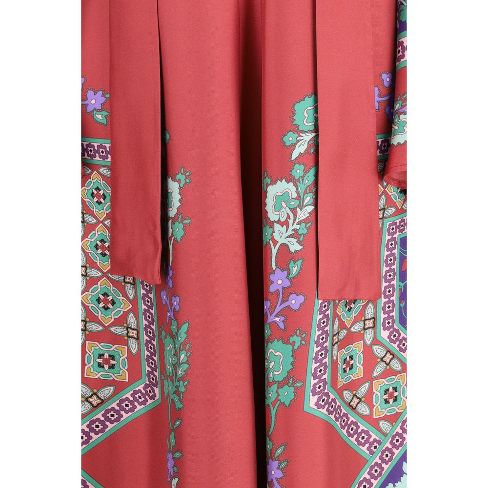 La Double J Multicolor Silk Casual Dress - Luxe Nova