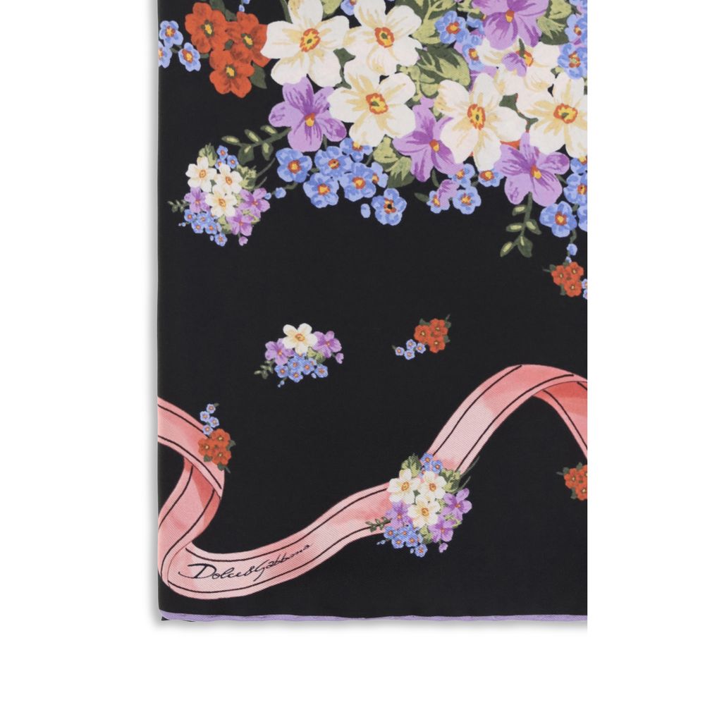 Dolce & Gabbana Multicolor Silk Scarf - Luxe Nova