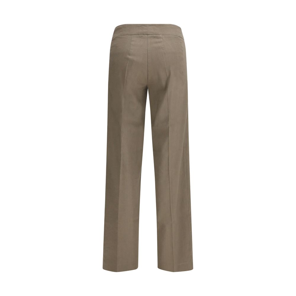Avenue Montaigne Beige Linen Casual Pants - Luxe Nova