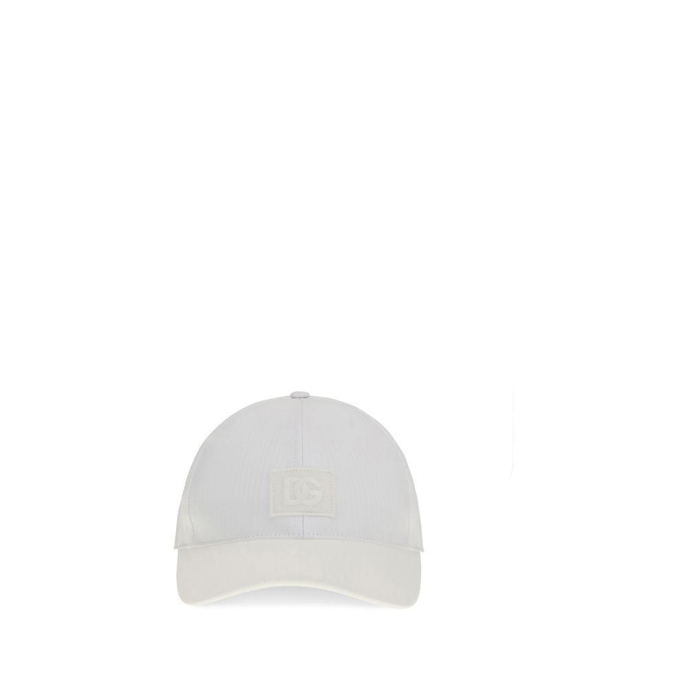 Dolce & Gabbana White Cotton Cap (Baseball Hat) - Luxe Nova