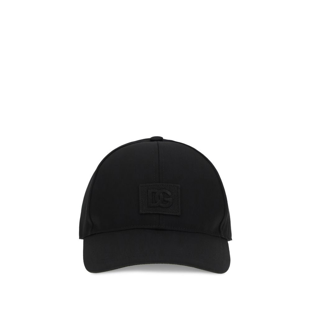 Dolce & Gabbana Black Cotton Cap (Baseball Hat) - Luxe Nova