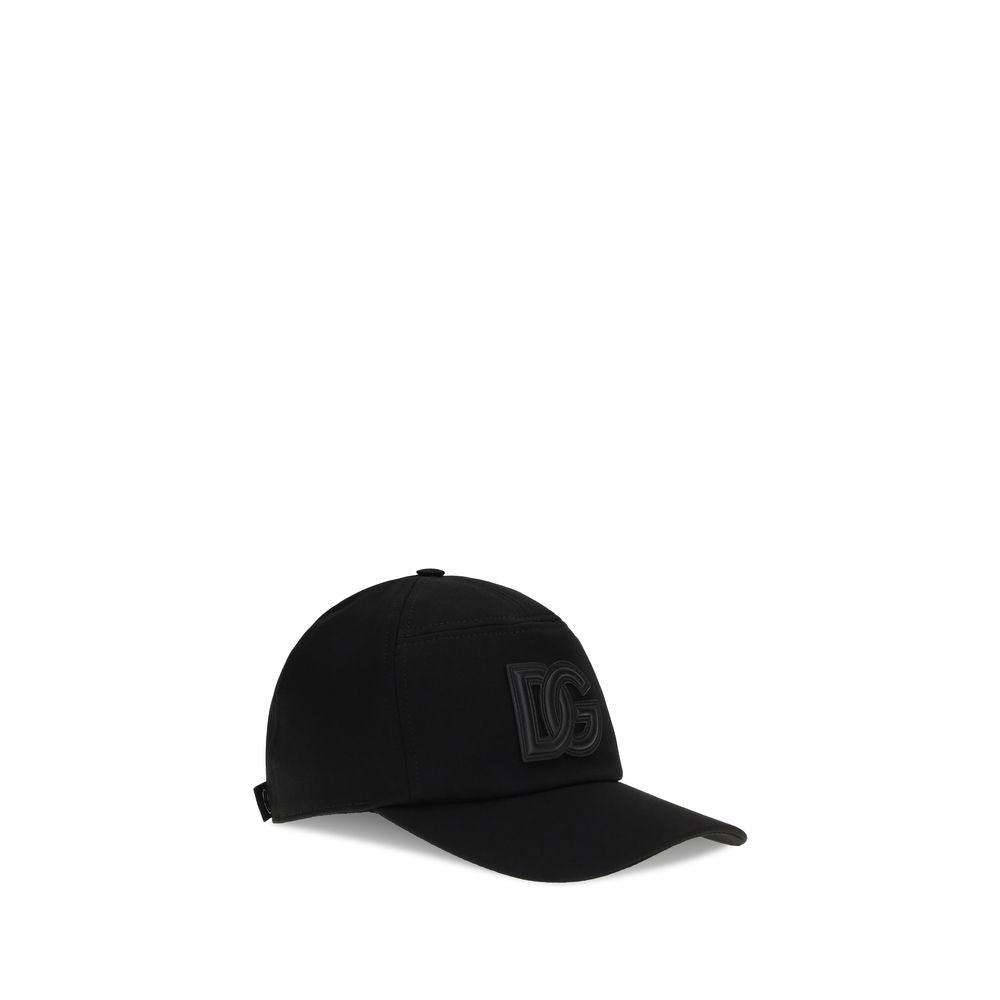 Dolce & Gabbana Black Cotton Cap (Baseball Hat) - Luxe Nova