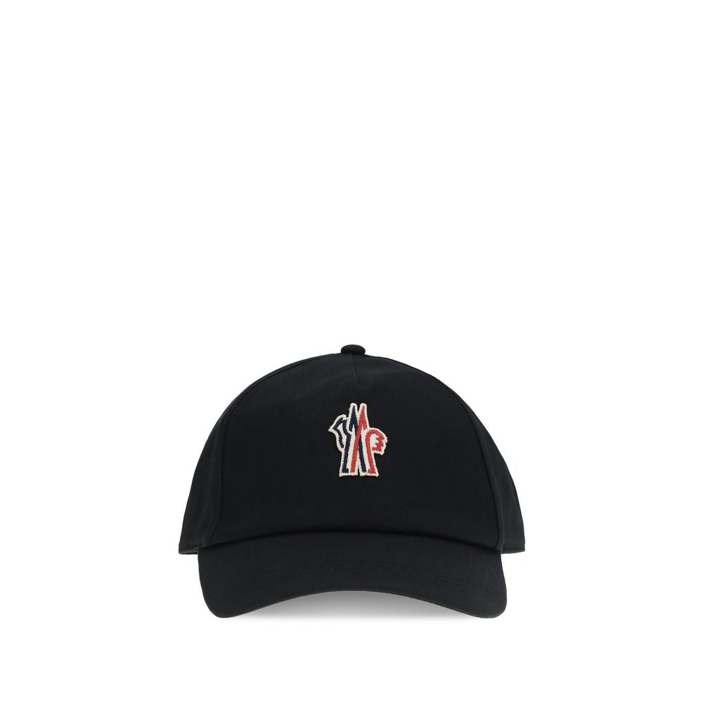 Moncler Grenoble Black Cotton Cap (Baseball Hat) - Luxe Nova