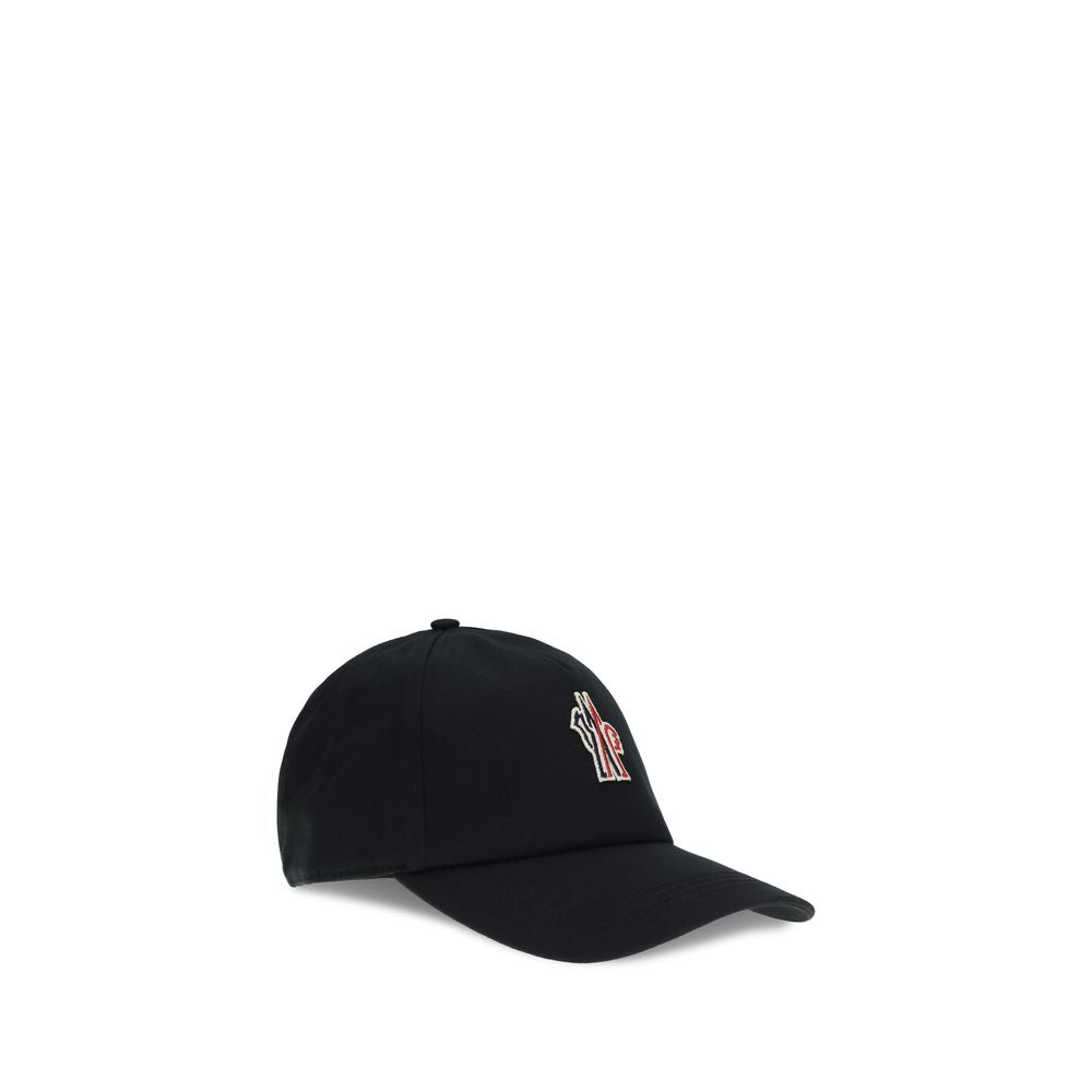 Moncler Grenoble Black Cotton Cap (Baseball Hat) - Luxe Nova