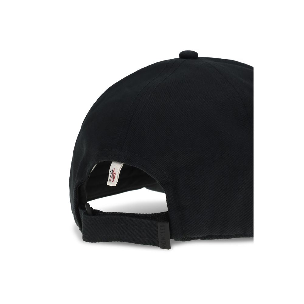 Moncler Grenoble Black Cotton Cap (Baseball Hat) - Luxe Nova