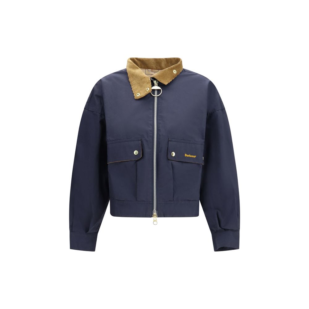 Barbour Blue Cotton Shell Jacket - Luxe Nova