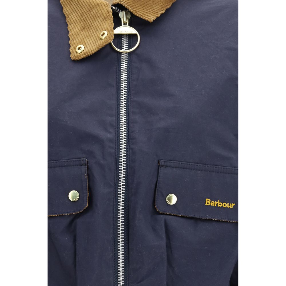 Barbour Blue Cotton Shell Jacket - Luxe Nova