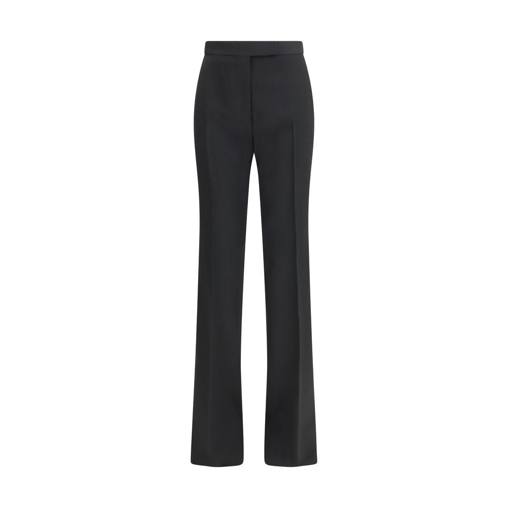 Tom Ford Black Fleece Wool Dress Pants - Luxe Nova