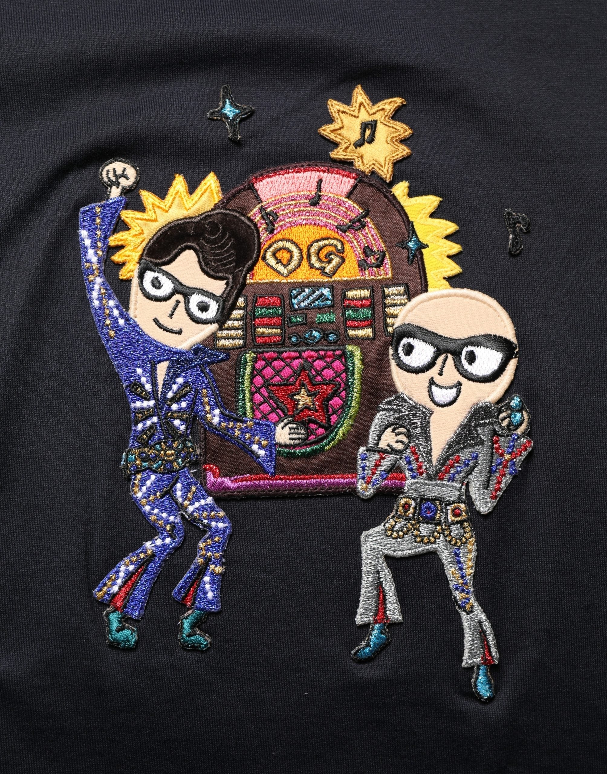 Dolce & Gabbana Black #DGFAMILY Patch Men Crew Neck T-shirt - Luxe Nova