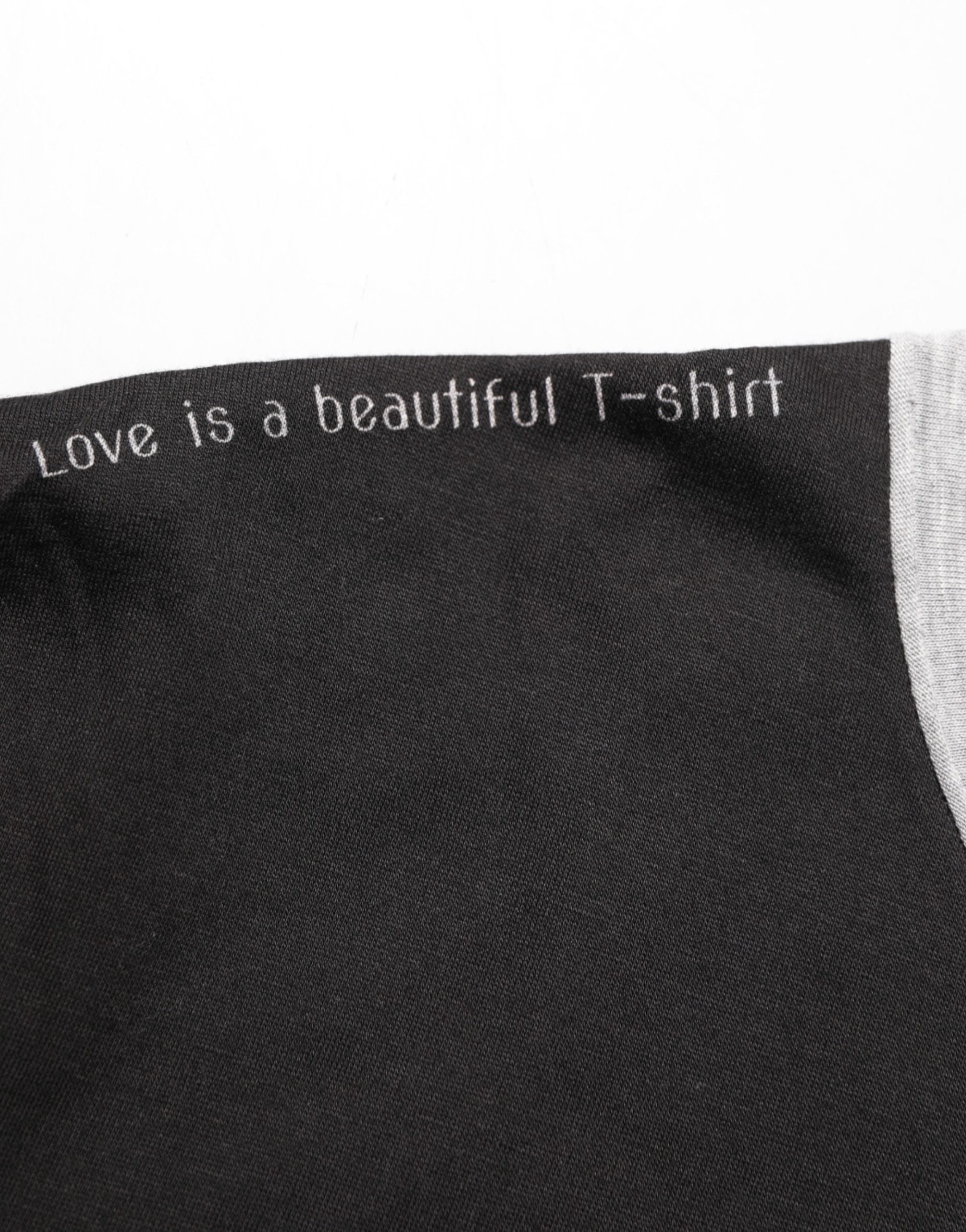 Dolce & Gabbana Black Two Tone DG Logo Print Cotton  T-shirt