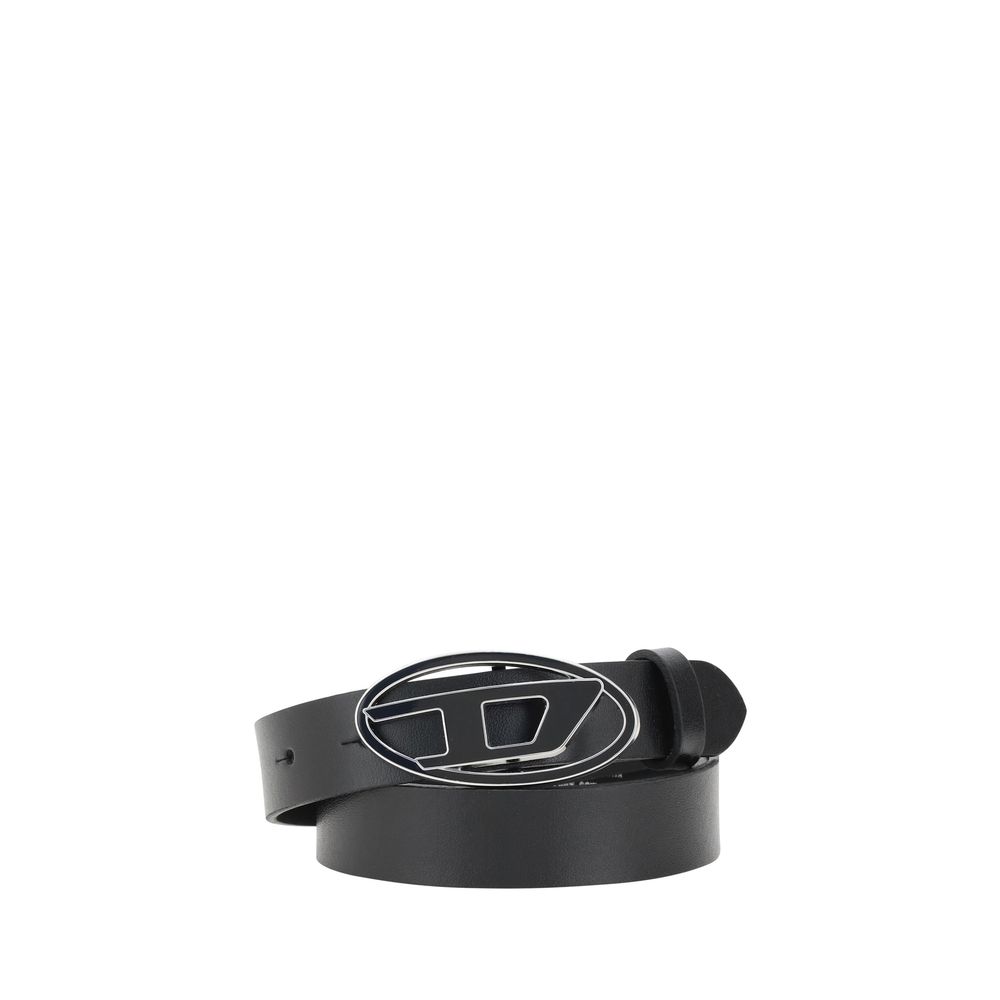 Diesel Black Calf Leather Bos Taurus Regular Belt - Luxe Nova