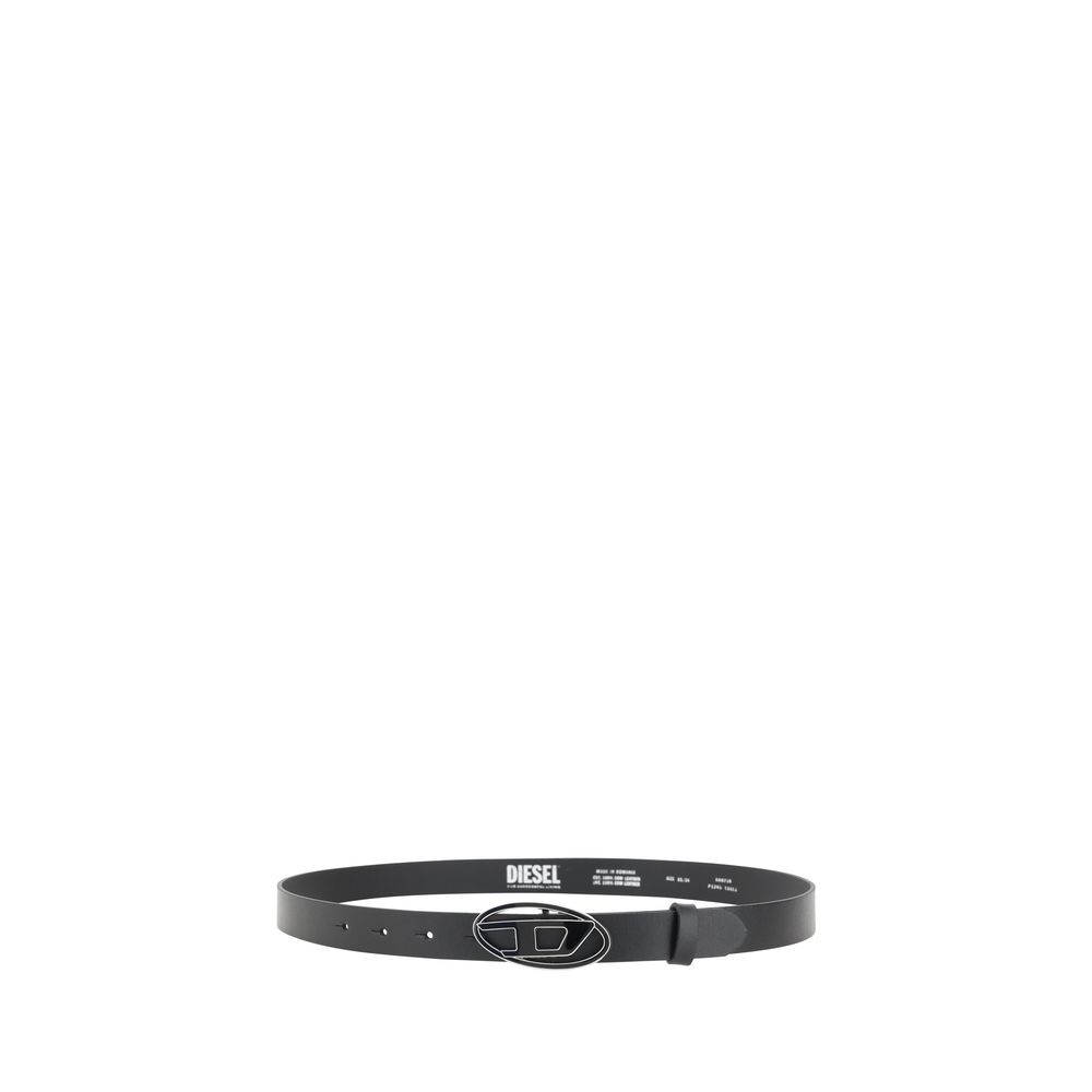 Diesel Black Calf Leather Bos Taurus Regular Belt - Luxe Nova