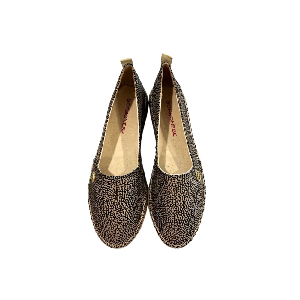 Borbonese Beige Textile Women Platform Sandal - Luxe Nova