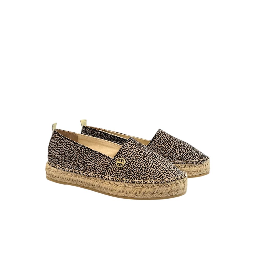 Borbonese Beige Textile Women Platform Sandal - Luxe Nova
