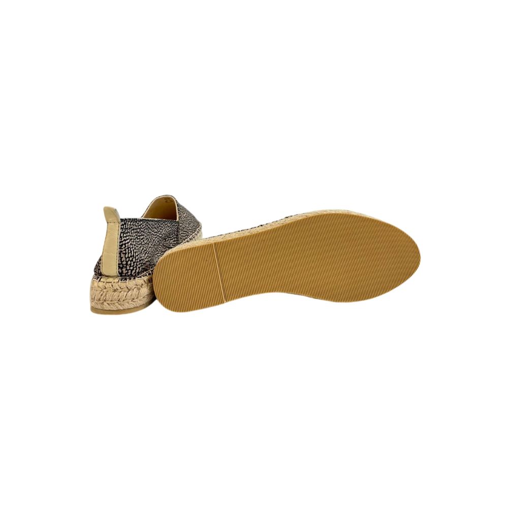 Borbonese Beige Textile Women Platform Sandal - Luxe Nova