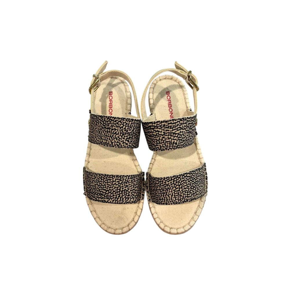 Borbonese Beige Fabric Sandal - Luxe Nova