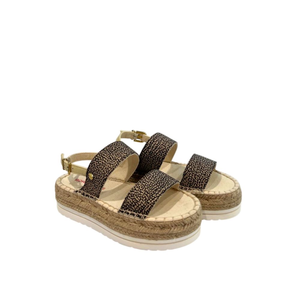 Borbonese Beige Fabric Sandal - Luxe Nova