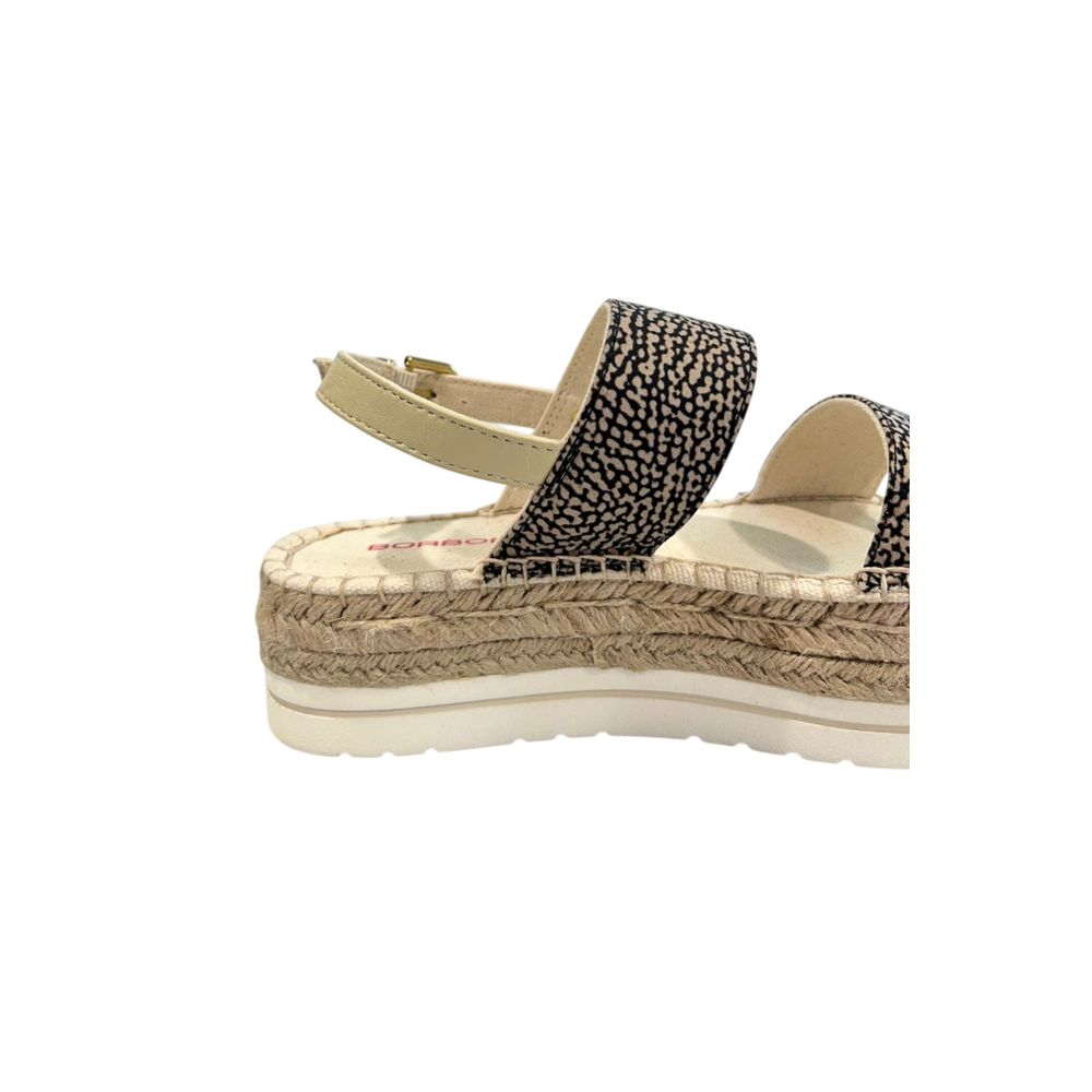 Borbonese Beige Fabric Sandal - Luxe Nova