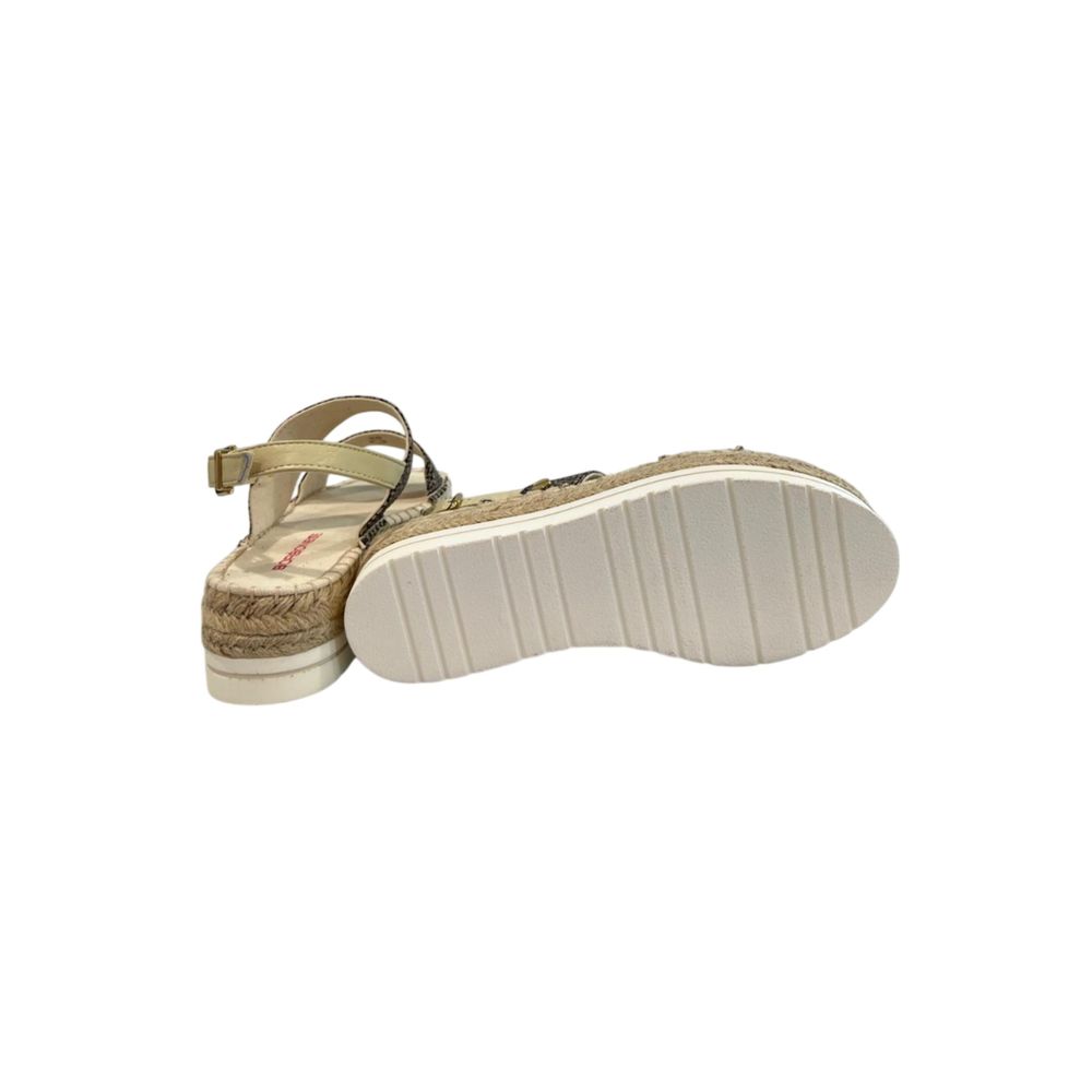 Borbonese Beige Fabric Sandal - Luxe Nova