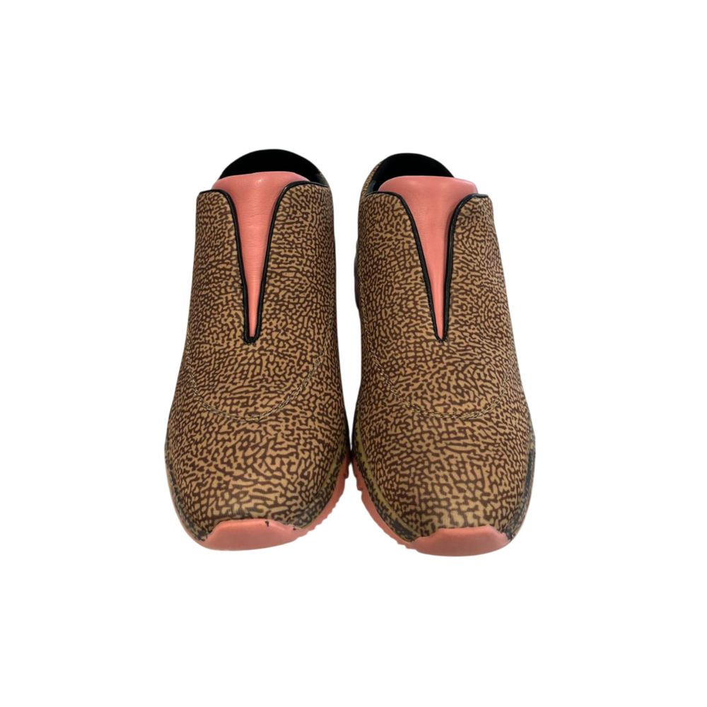 Borbonese Beige Genuine Leather Sneaker - Luxe Nova