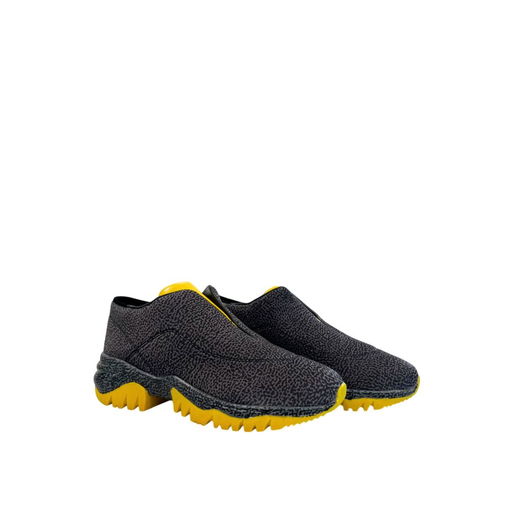Borbonese Black Genuine Leather Sneaker - Luxe Nova
