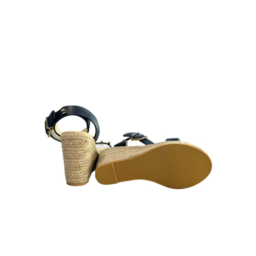 Borbonese Blue Leather Women's Platform Sandal - Luxe Nova